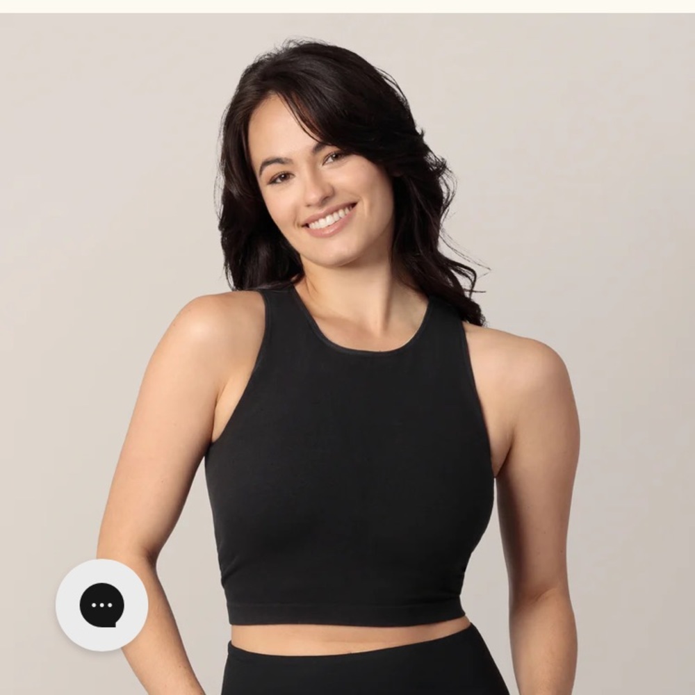 Kindred Braverly Bamboo Maternity/Nursing Bra Top, S, 2 set-oatmeal and black